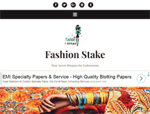 Tablet Screenshot of fashionstake.com